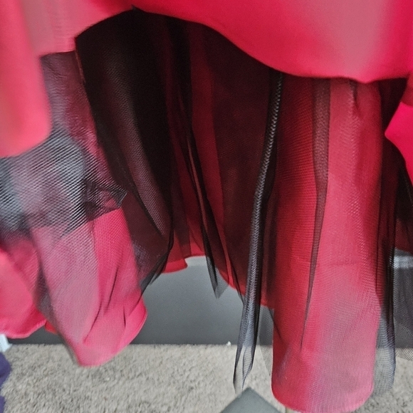 Davids Bridal Apple Empire Spaghetti Strap Bridesmaid Prom Dress Sz 6 - Picture 4 of 5